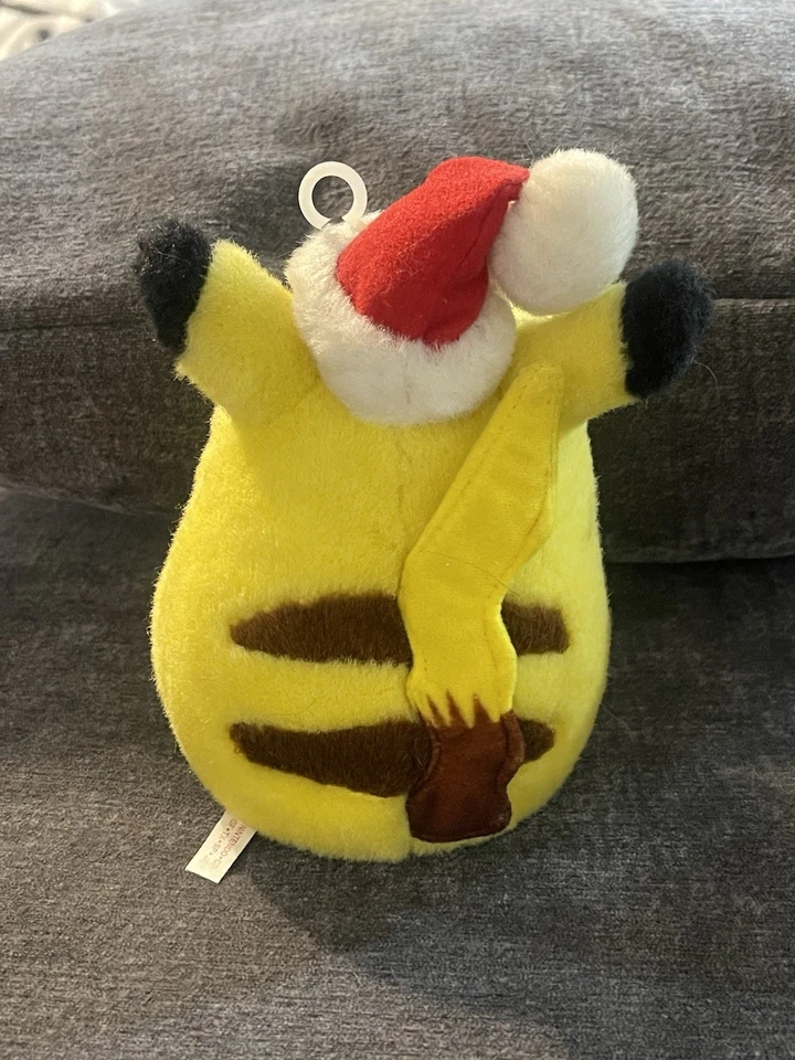 TOMY Christmas Pikachu Stuffed Toy Pokemon Vintage Japan - Image 3 of 4
