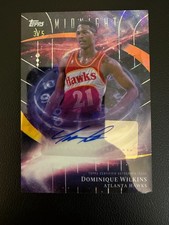 Dominique Wilkins 2025 Topps Midnight Stroke Of Midnight Auto Atlanta Hawks /5