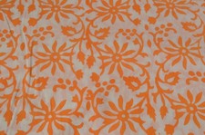 Hand Block Floral Print 100 Cotton 2.5Yard Fabric NO TARRIF CHARGES 100 ZK 166