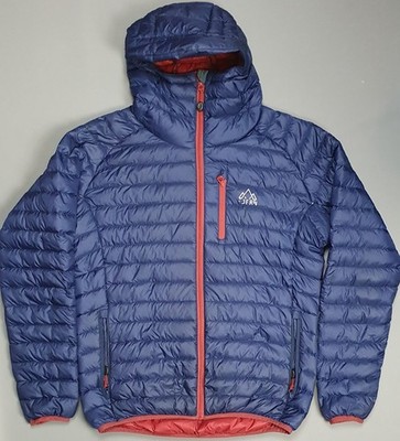 Fjern Jacket Mens Medium Blue Aktiv Down Padded Insulated Puffer Coat Hooded
