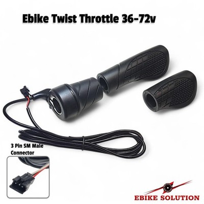 Half Twist Gasgriff Elektrofahrrad Ebike 3Pin Fahrradgriff linke Seite