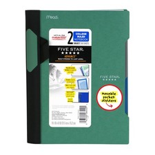 Five Star Advance Small 2-Subject Spiral Guard Notebook: 6 in. x 9-1/2 in. Green