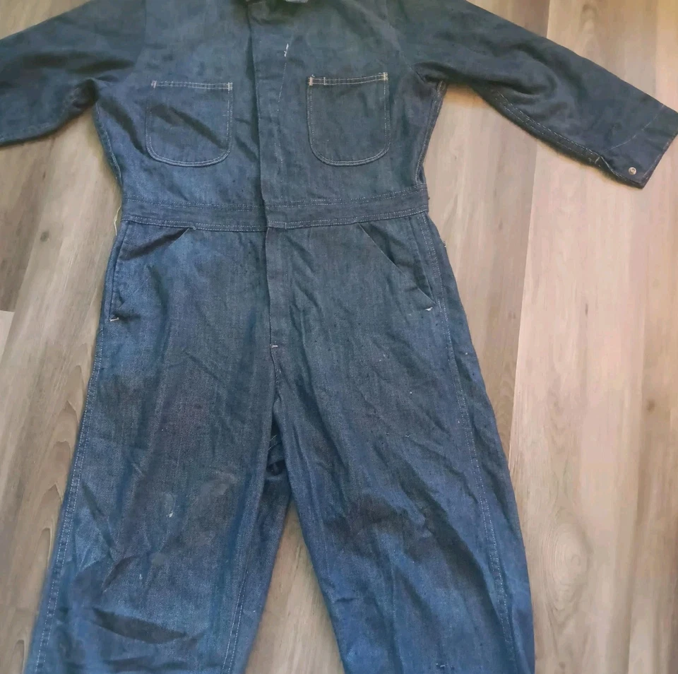 Vintage Sears Tradewear Black Label Michael Myers Coveralls Size 40S Workwear - Image 2 of 4