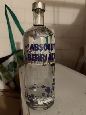 Absolut Berri Açaí Wodka Blaubeere Granatapfel Açaí 40% Flasche
