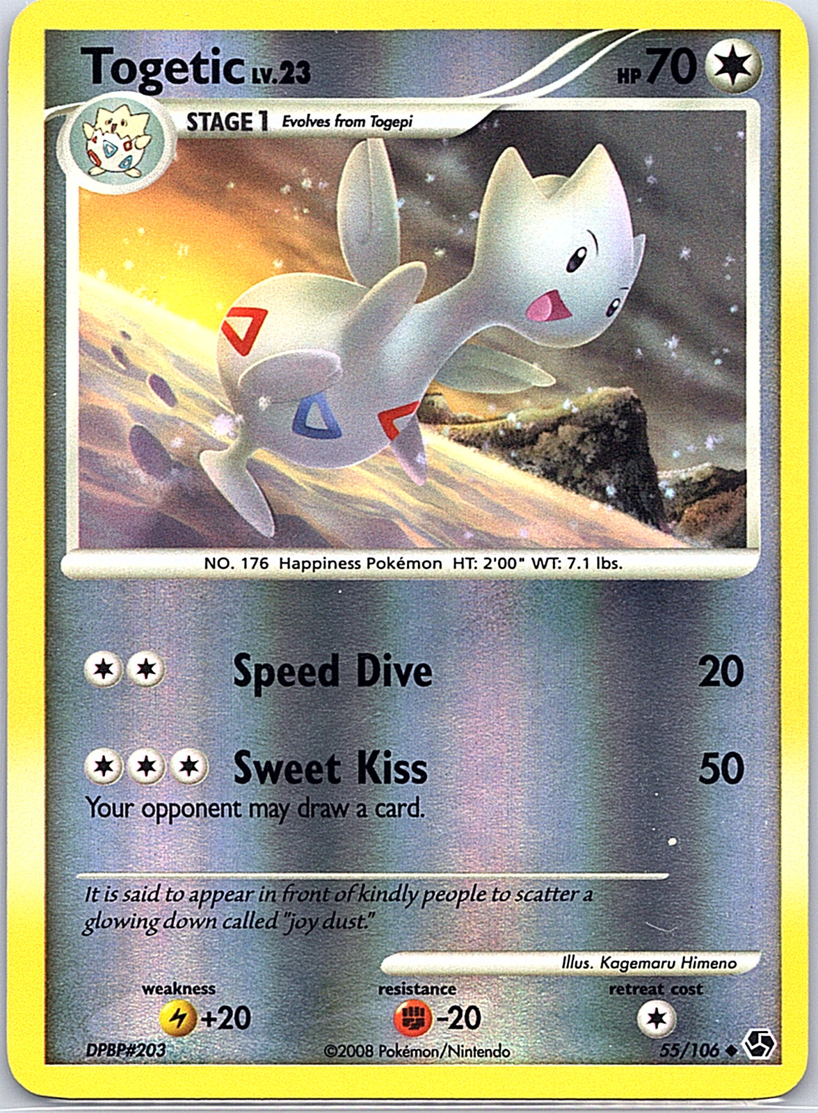 Togetic 55/106 Great Encounters Reverse Holo LP