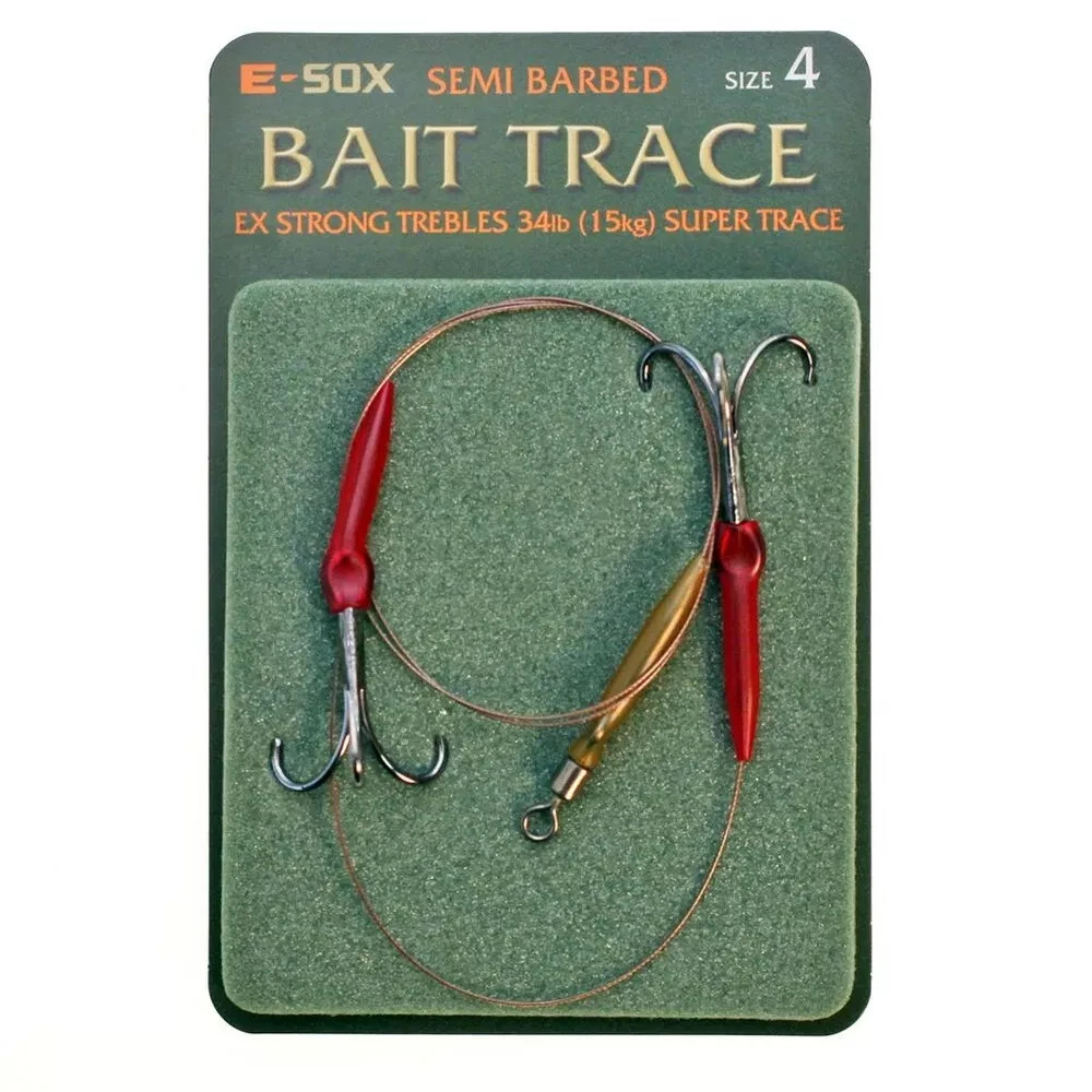 Drennan E-Sox Semi Barbed Bait Trace Size 4