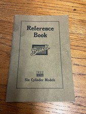 Vintage 1922 Buick Motors Reference Book Car Care Repairs Oem