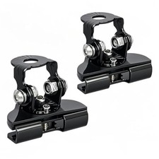 LED Light Bar Mounting Brackets for Engine Hood, 2pcs Universal Hood Black