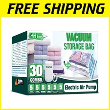 Electric Pump Vacuum Bags - 80% Space Saving