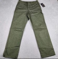 Black Diamond Zone 30x30 Green Hiking Climbing Slim Fit Denim Pants New W Tags