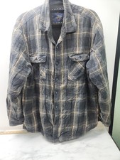 Vintage Club Room Shirt Jacket XXL Heavy Flannel Style Thick Warm D2