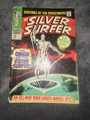Silver Surfer (1968) #1 Origin Issue 1st Solo Title! Marvel 1968 cover detached