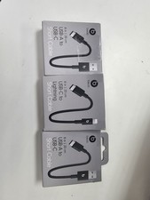 Beats USB-A to USB-C Woven Short Cable 8" - Bolt Black