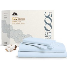 Mayfair Linen 100 Cotton Bed Sheets King Sheet Set - 500 Thread Count Sheets...
