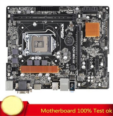 FOR ASRock H110M-HDV Motherboard Supports 6 7th Generation CPU 100% Test Work #z