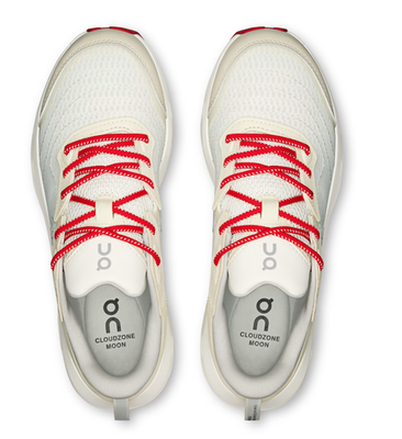 Women's On Running Cloudzone Moon White/Red Cloud Zendaya Sneakers