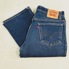 Levis 517 Bootcut Jeans Y2K Mens Size 32x30 Blue Wash Denim Cotton Poly Blend