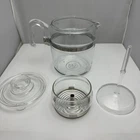 Vintage 7759 B Pyrex 9 Cup Glass Percolator Coffee Pot Flame Ware SEE DESC