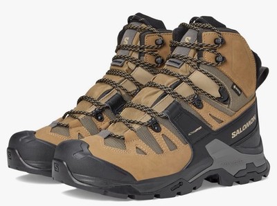 SALOMON QUEST 4 GORE-TEX Men Hiking shoes Sz 13 Kelp Black  (Make Me A Offer)