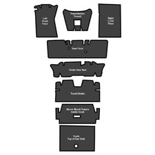 Sound Deadener For 1965-1973 Ford Mustang Coupe Eva Complete 8pc