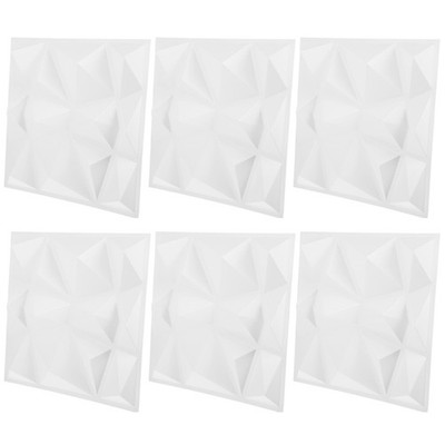6 Pcs Dekopaneele Wand Plastikwandplatte Wanddekorationen Für Wohnzimmer
