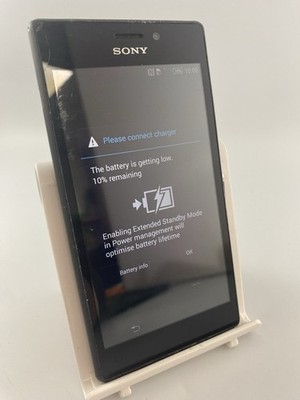 Sony Xperia M2 schwarz entsperrt 8GB 4,8'' 8MP 1GB Android Smartphone Defekt #C08