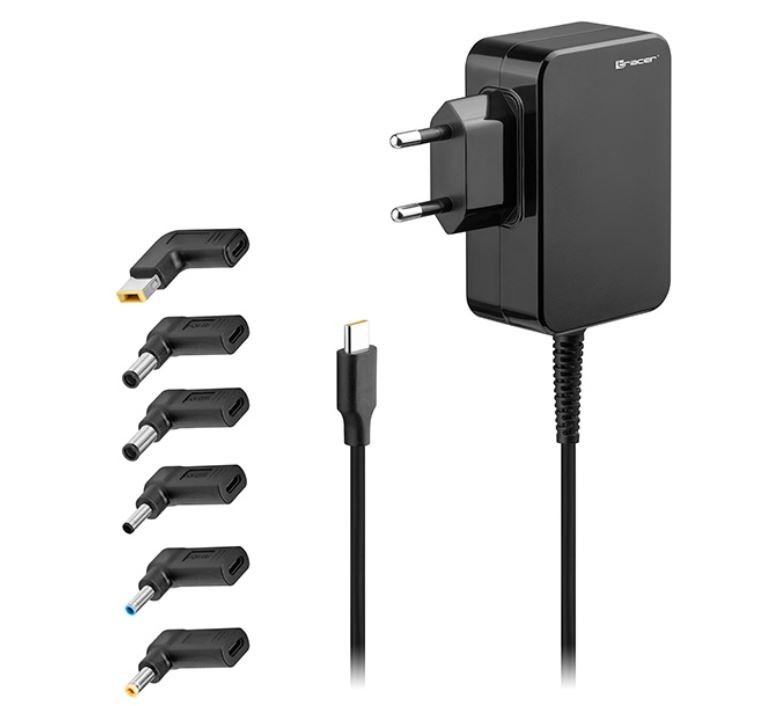 5907512870228 Zasilacz ноутбук Prime 65W Универсальный 7w1 Tracer