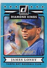 2015 Donruss #27 James Loney Press Proofs Gold #/99