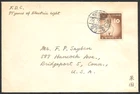 Japan 75th Anniversary of Electric Light FDC First Day Cover to USA 1953