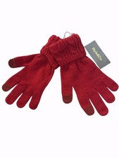 Style  Co Women  s Metallic Red Gloves One Size New with Tags