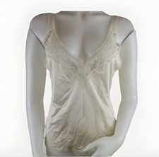 Maidenform Camisole Womens 34 Something Special Lace Trim Vtg Union Made Antron