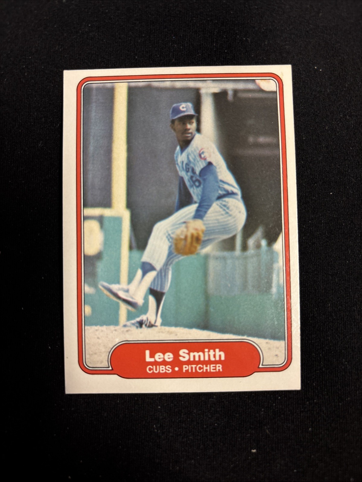 1982 Fleer - Lee Smith #603 Cubs Logo Correct on Back (RC)