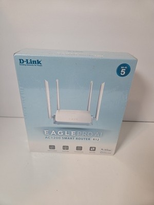 Brand New - D-Link R12, Eagle Pro Ai Smart WiFi Internet Router AC1200 WI-FI 5