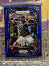 2024 Panini Prizm - Austin Wells #193 Blue Ice Prizm (RC) New York Yankees