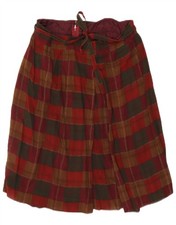 Vintage Womens A-Line Skirt W30 Medium Red Plaid DR14