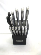 FARBERWARE 12-Piece Kitchen Knife Set with Stainless Steel Blades & handles