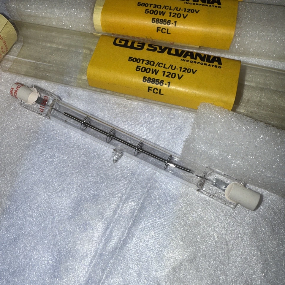 5 Sylvania 500T3Q/CL/U FCL 120V Light Bulb Double Ended - Image 2 of 4