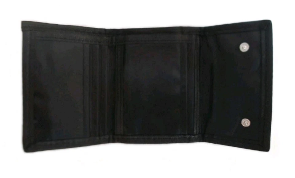 С ЯРЛЫКАМИ Stussy тройного сложения черный кожаный бумажник сделано в США 100% подлинный STUSSY новый - Изображение 2 из 4