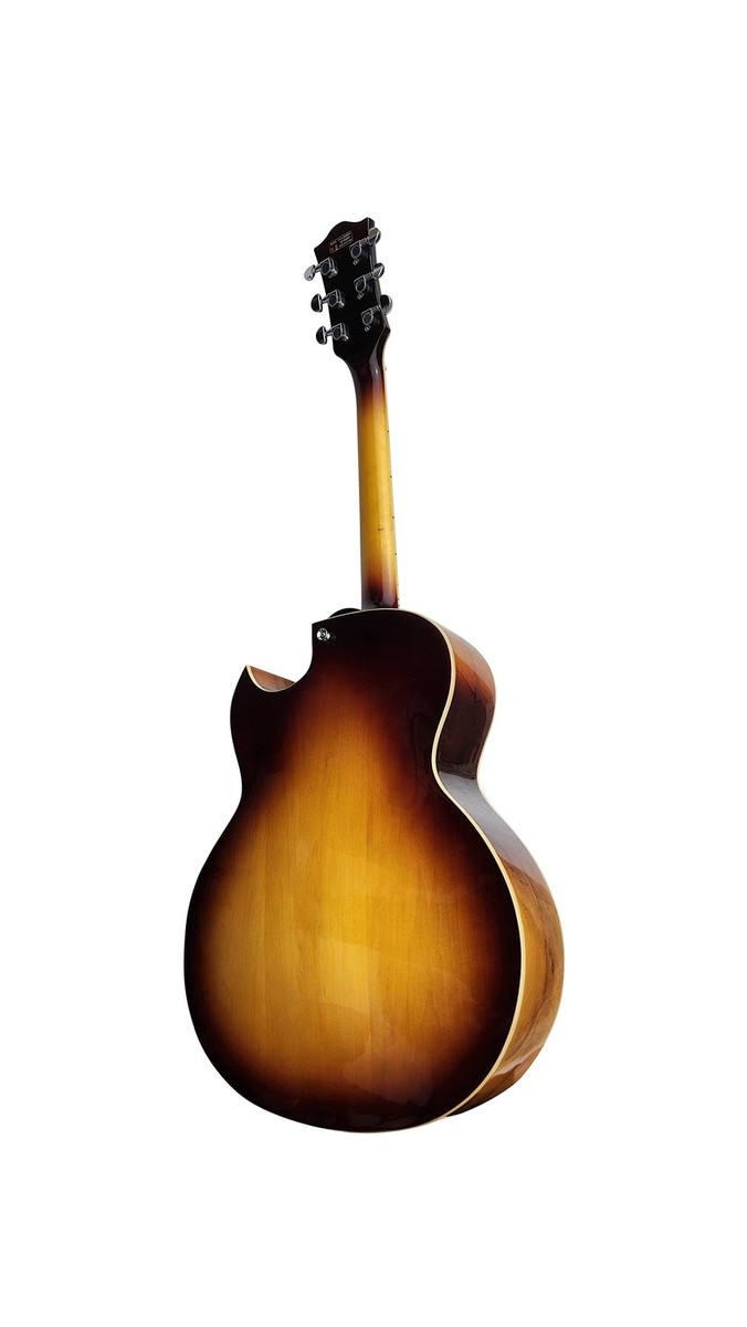 IYV 6 String Semi-Hollow-Body Electric Guitar, Right, Natural (IJZ