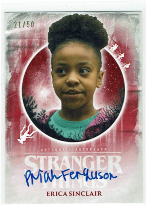 Stranger Things Welcome to the Upside Down Auto A-PF Priah Ferguson Erica #21/50