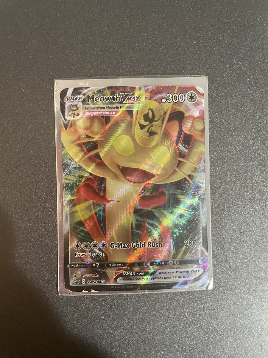 Meowth Vmax Rare Pokmon Card