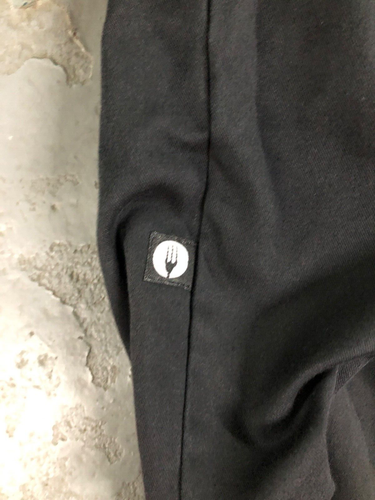 PANTALONI UNIFORMI DA CUCINA NERI DA UOMO CHEF WORKS BAGGY VITA ELASTICA - Foto 3 di 3