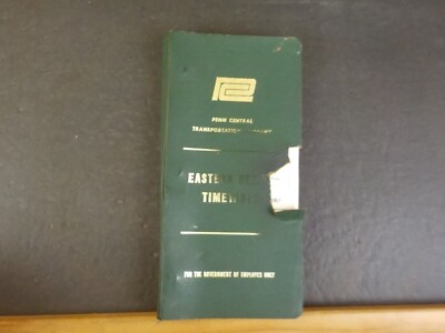 Penn Central Transportation Employee timetable #9 Eastern Region 1972