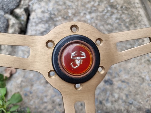 rare vintage Abarth wood Steering Wheel size 350 mm. - Picture 2 of 24
