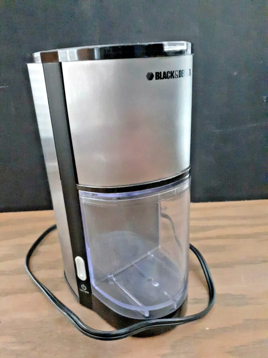  BLACK+DECKER Burr Mill Coffee Grinder, Black: Home