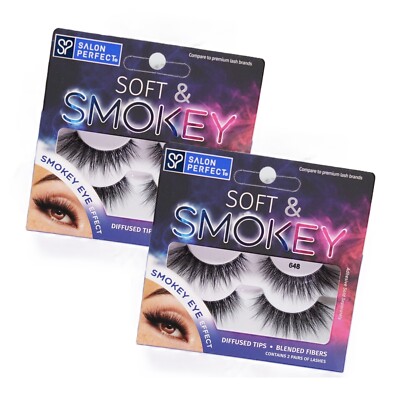 SALON PERFECT Soft & Smokey 648 Lash, 2-Pairs (Set of 2 pack)
