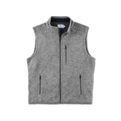Southern Tide Mens Samson Peak Sweater Vest in Steel Grey Size S