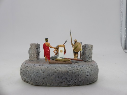 VIGNETTE ANCIENT GREECE EPAMINONDAS PELOPIDAS THEBAN ORACLE DIORAMA 1:72 SCALE - Picture 4 of 6