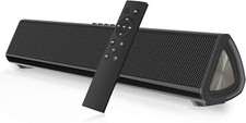 Portable Sound Bar for TV/PC, 105dB Bluetooth 5.0 Wireless  Wired. 2200 mAh.