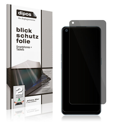 2x Blickschutzfolie für Realme 9 Pro Plus 9H Schutzfolie Sichtschutz Folie